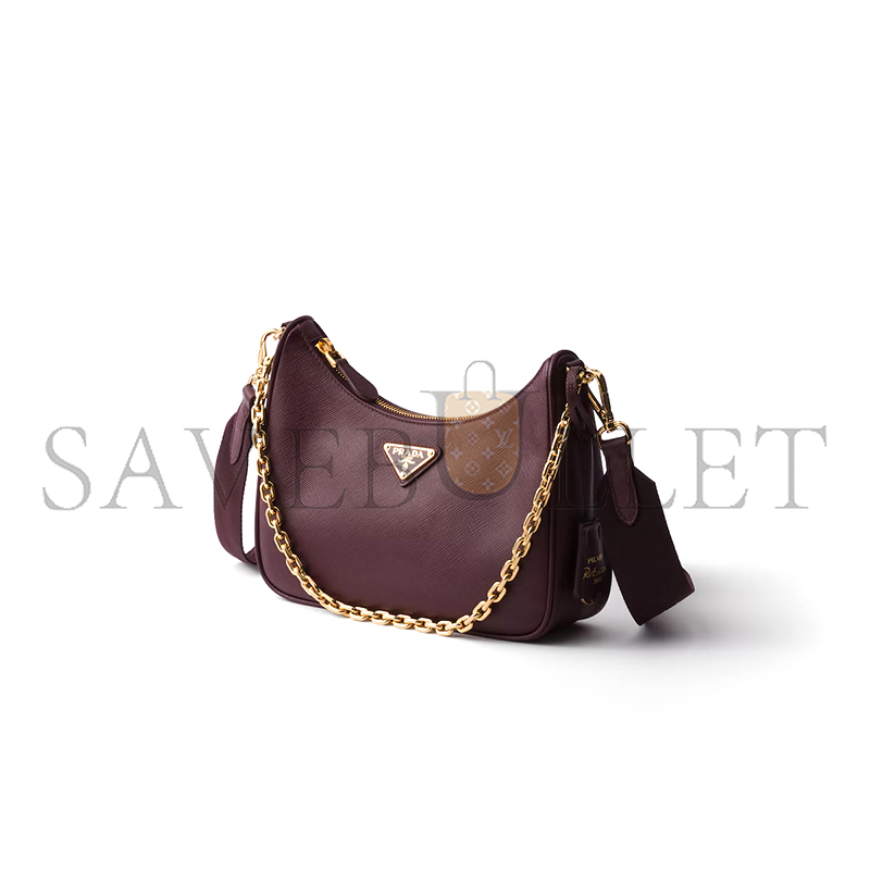 PRADA RE-EDITION 2005 SAFFIANO LEATHER BAG 1BH204 (22*18*6cm)